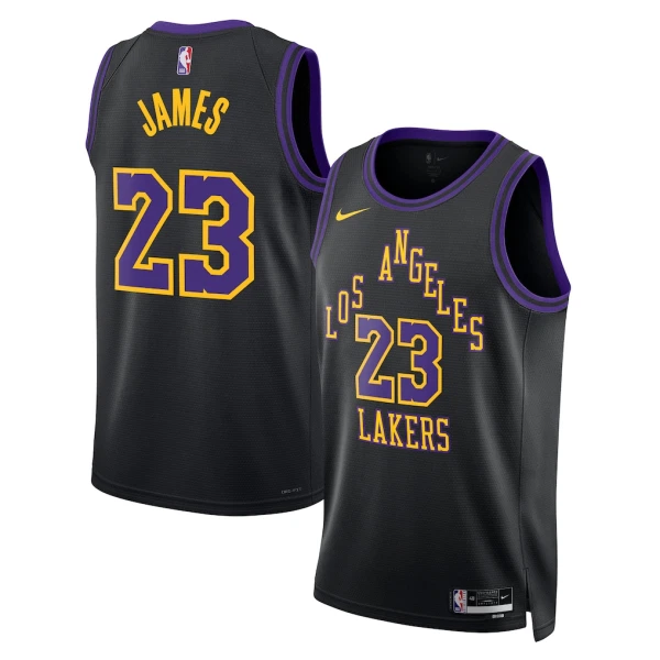 Nike Muški Dres Los Angeles Lakers Lebron James City Edition 2025/26 Swingman Crna