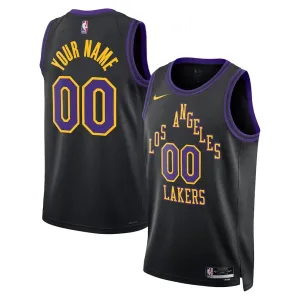 Nike Muški Dres Los Angeles Lakers Personalizacija City Edition 2025/26 Swingman Crna