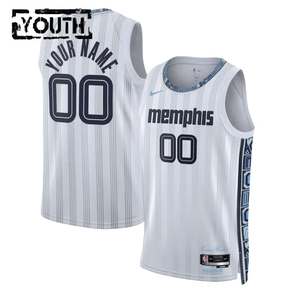 Nike Dječji Dres Memphis Grizzlies Personalizacija City Edition 2025/26 Swingman Sivo
