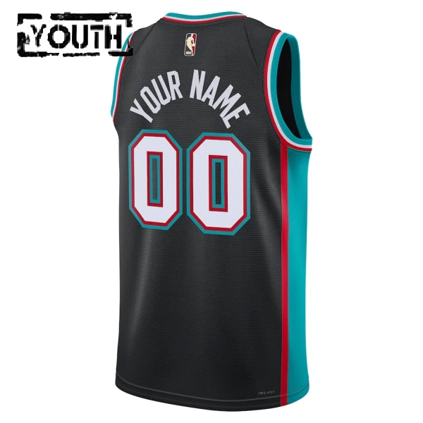 Nike Dječji Dres Memphis Grizzlies Personalizacija Classic Edition 2025/26 Swingman Crna