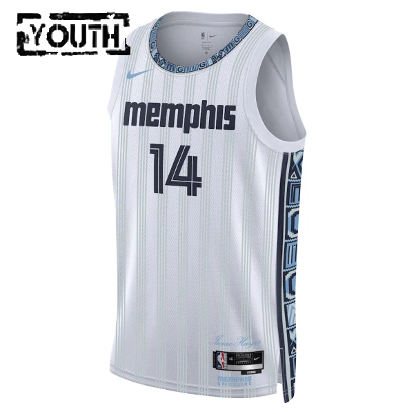Nike Dječji Dres Memphis Grizzlies Zach Edey City Edition 2025/26 Swingman Sivo