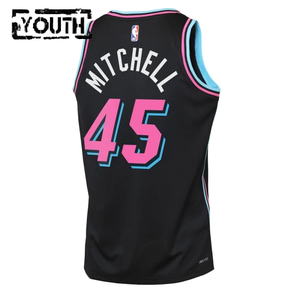 Nike Dječji Dres Miami Heat Davion Mitchell City Edition 2025/26 Swingman Crna