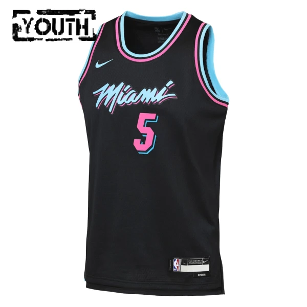 Nike Dječji Dres Miami Heat Nikola Jovic City Edition 2025/26 Swingman Crna