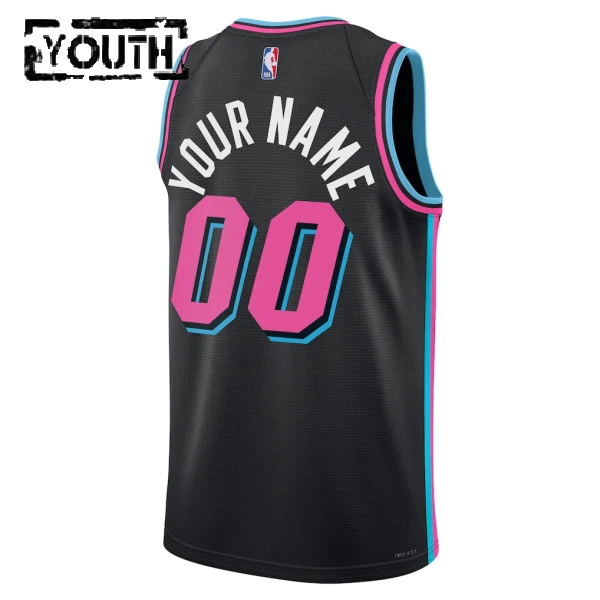 Nike Dječji Dres Miami Heat Personalizacija City Edition 2025/26 Swingman Crna
