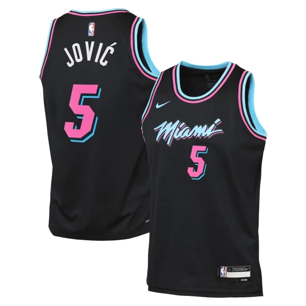 Nike Muški Dres Miami Heat Nikola Jovic City Edition 2025/26 Swingman Crna