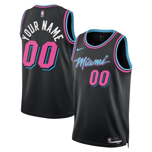 Nike Muški Dres Miami Heat Personalizacija City Edition 2025/26 Swingman Crna