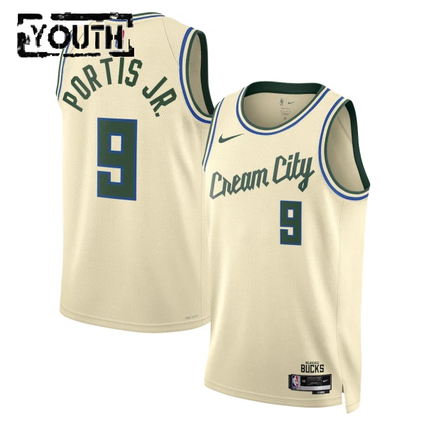 Nike Dječji Dres Milwaukee Bucks Bobby Portis JR City Edition 2025/26 Swingman Bijela