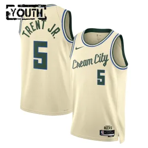 Nike Dječji Dres Milwaukee Bucks Gary Trent JR City Edition 2025/26 Swingman Bijela