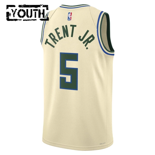 Nike Dječji Dres Milwaukee Bucks Gary Trent JR City Edition 2025/26 Swingman Bijela