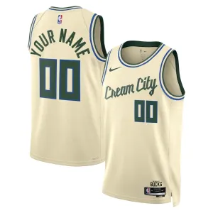 Nike Muški Dres Milwaukee Bucks Personalizacija City Edition 2025/26 Swingman Bijela