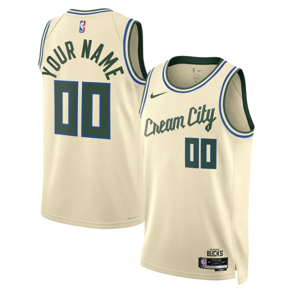 Nike Muški Dres Milwaukee Bucks Personalizacija City Edition 2025/26 Swingman Bijela