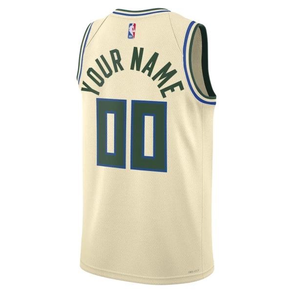 Nike Muški Dres Milwaukee Bucks Personalizacija City Edition 2025/26 Swingman Bijela