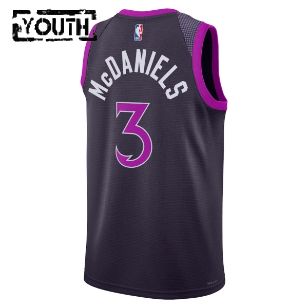 Nike Dječji Dres Minnesota Timberwolves Jaden Mcdaniels City Edition 2025/26 Swingman Crna