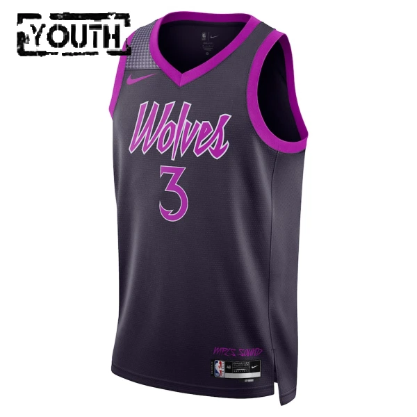 Nike Dječji Dres Minnesota Timberwolves Jaden Mcdaniels City Edition 2025/26 Swingman Crna