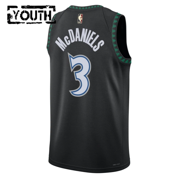 Nike Dječji Dres Minnesota Timberwolves Jaden Mcdaniels Classic Edition 2025/26 Swingman Crna