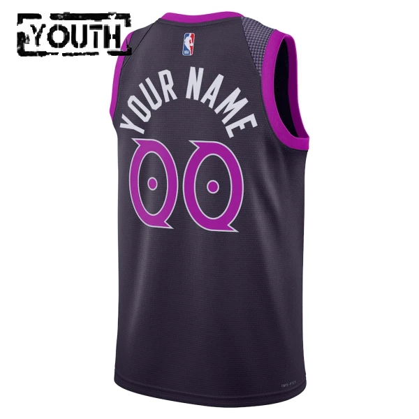 Nike Dječji Dres Minnesota Timberwolves Personalizacija City Edition 2025/26 Swingman Crna