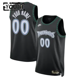 Nike Dječji Dres Minnesota Timberwolves Personalizacija Classic Edition 2025/26 Swingman Crna