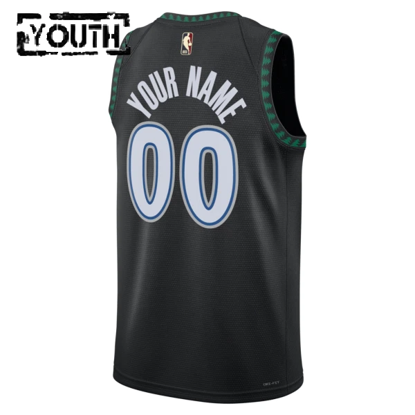 Nike Dječji Dres Minnesota Timberwolves Personalizacija Classic Edition 2025/26 Swingman Crna