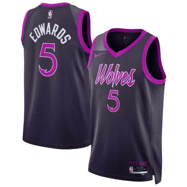 Nike Muški Dres Minnesota Timberwolves Anthony Edwards City Edition 2025/26 Swingman Crna