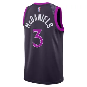 Nike Muški Dres Minnesota Timberwolves Jaden Mcdaniels City Edition 2025/26 Swingman Crna