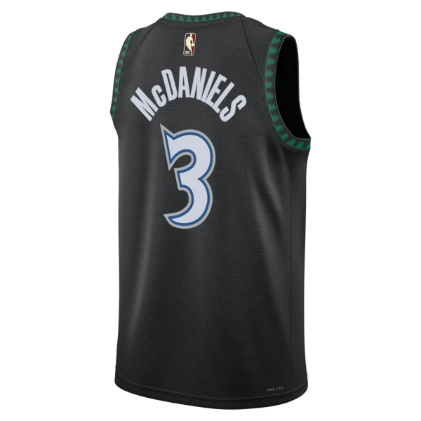 Nike Muški Dres Minnesota Timberwolves Jaden Mcdaniels Classic Edition 2025/26 Swingman Crna