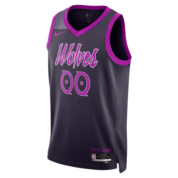 Nike Muški Dres Minnesota Timberwolves Personalizacija City Edition 2025/26 Swingman Crna