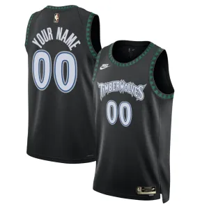 Nike Muški Dres Minnesota Timberwolves Personalizacija Classic Edition 2025/26 Swingman Crna