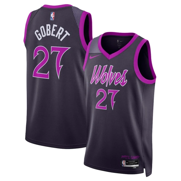 Nike Muški Dres Minnesota Timberwolves Rudy Gobert City Edition 2025/26 Swingman Crna
