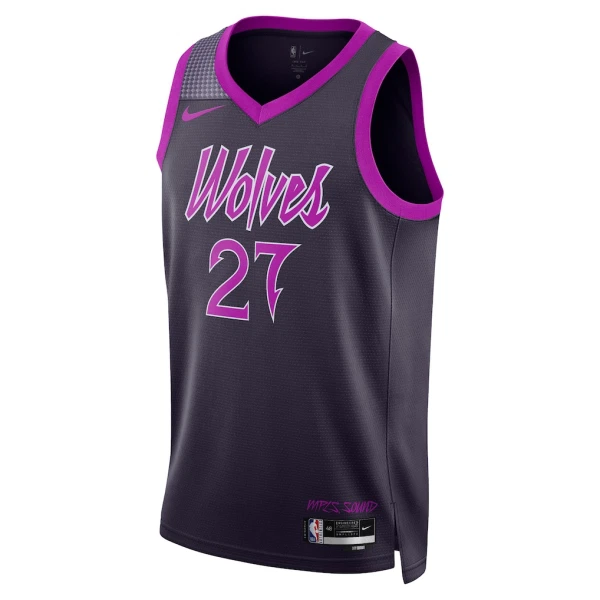 Nike Muški Dres Minnesota Timberwolves Rudy Gobert City Edition 2025/26 Swingman Crna