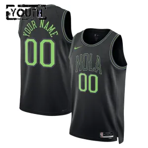 Nike Dječji Dres New Orleans Pelicans Personalizacija City Edition 2025/26 Swingman Crna