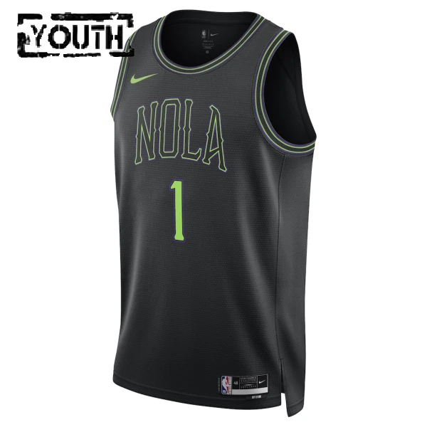 Nike Dječji Dres New Orleans Pelicans Zion Williamson City Edition 2025/26 Swingman Crna