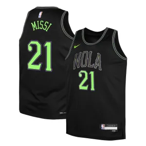 Nike Muški Dres New Orleans Pelicans Yves Missi City Edition 2025/26 Swingman Crna