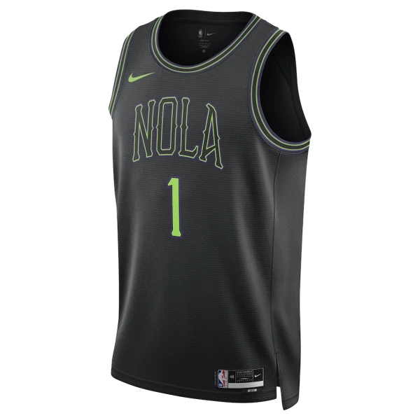 Nike Muški Dres New Orleans Pelicans Zion Williamson City Edition 2025/26 Swingman Crna