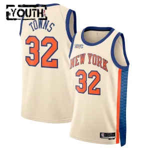 Nike Dječji Dres New York Knicks Karl Anthony Towns City Edition 2025/26 Swingman Bijela