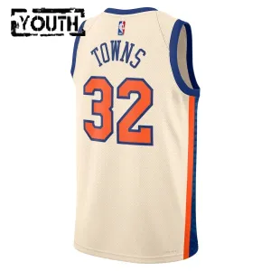 Nike Dječji Dres New York Knicks Karl Anthony Towns City Edition 2025/26 Swingman Bijela