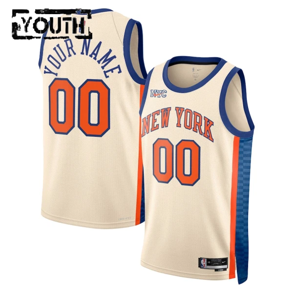 Nike Dječji Dres New York Knicks Personalizacija City Edition 2025/26 Swingman Bijela Nike Dječji Dres New York Knicks Personalizacija City Edition 2025/26 Swingman Bijela