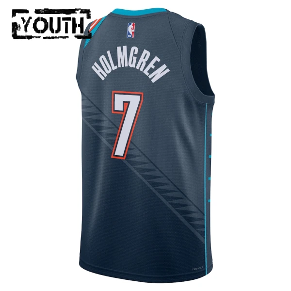 Nike Dječji Dres Oklahoma City Thunder Chet Holmgren City Edition 2025/26 Swingman Crna