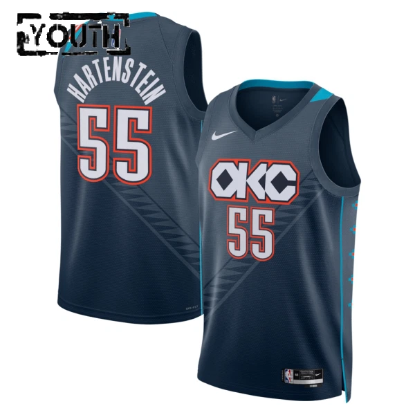 Nike Dječji Dres Oklahoma City Thunder Isaiah Hartenstein City Edition 2025/26 Swingman Crna