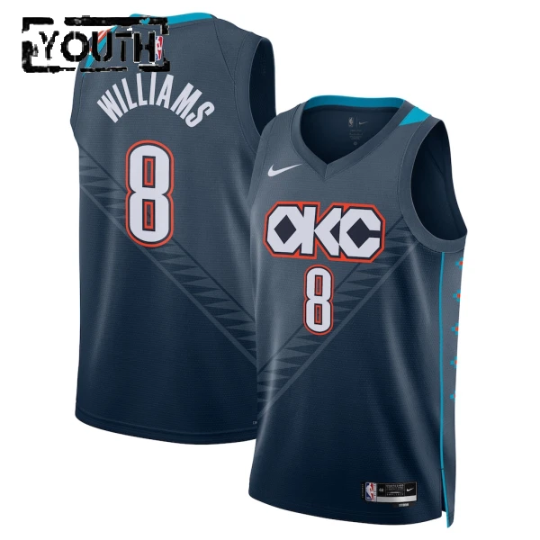 Nike Dječji Dres Oklahoma City Thunder Jalen Williams City Edition 2025/26 Swingman Crna