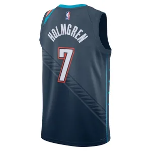 Nike Muški Dres Oklahoma City Thunder Chet Holmgren City Edition 2025/26 Swingman Crna