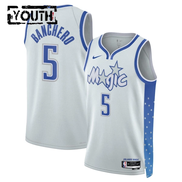 Nike Dječji Dres Orlando Magic Paolo Banchero City Edition 2025/26 Swingman Bijela
