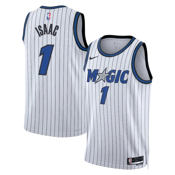 Nike Muški Dres Orlando Magic Jonathan Isaac Association Edition 2025/26 Swingman Bijela