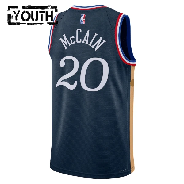 Nike Dječji Dres Philadelphia 76ers Jared Mccain City Edition 2025/26 Swingman Navy