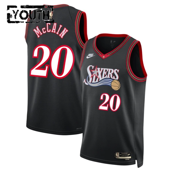 Nike Dječji Dres Philadelphia 76ers Jared Mccain Classic Edition 2025/26 Swingman Crna