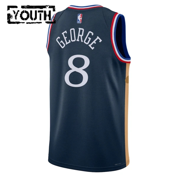 Nike Dječji Dres Philadelphia 76ers Paul George City Edition 2025/26 Swingman Navy