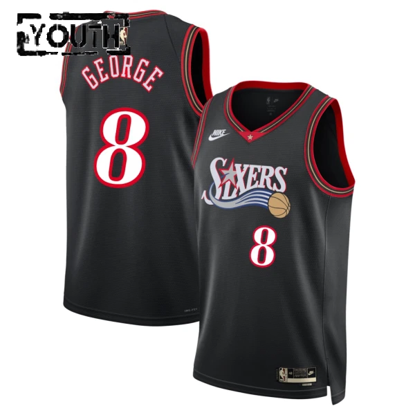Nike Dječji Dres Philadelphia 76ers Paul George Classic Edition 2025/26 Swingman Crna