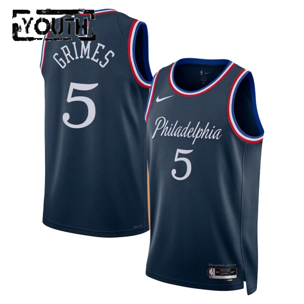 Nike Dječji Dres Philadelphia 76ers Quentin Grimes City Edition 2025/26 Swingman Navy