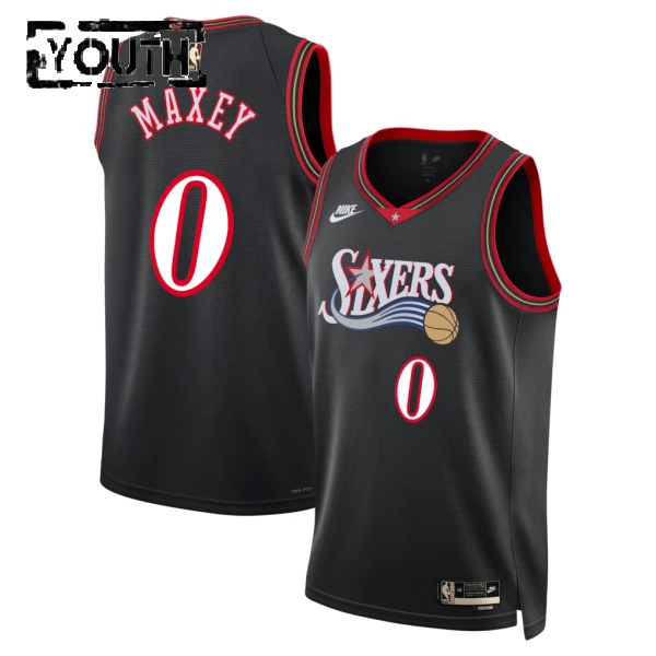 Nike Dječji Dres Philadelphia 76ers Tyrese Maxey Classic Edition 2025/26 Swingman Crna