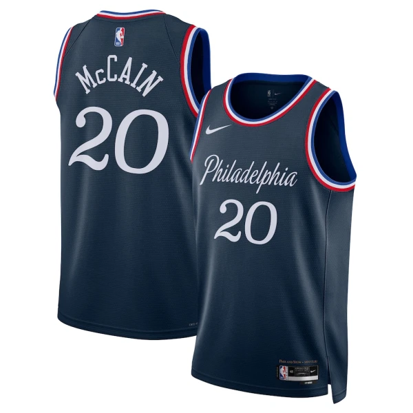 Nike Muški Dres Philadelphia 76ers Jared Mccain City Edition 2025/26 Swingman Navy