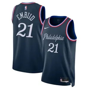 Nike Muški Dres Philadelphia 76ers Joel Embiid City Edition 2025/26 Swingman Navy